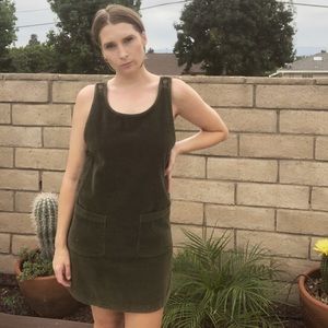 Corduroy Overalls Dress